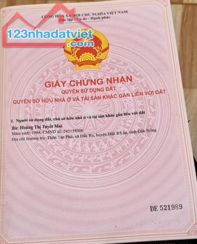 Cần bán nhanh lô đất thôn Châu Thành , Xã Đắk Rũ, Huyện Đắk RLấp, Tỉnh Đắk Nông. - 3