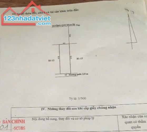 136.5m2 ngang 6,5m. mặt tiền kinh doanh Hoàng Lanh, Chỉ : 65tr/m2 - 4