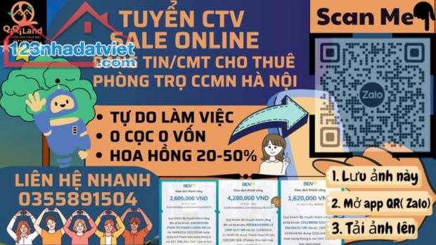 Thu nhập không giới hạn - Hoàn toàn O.n.l.i.n.e - Tuyển CTV đăng tin/bình luận bài đăng -