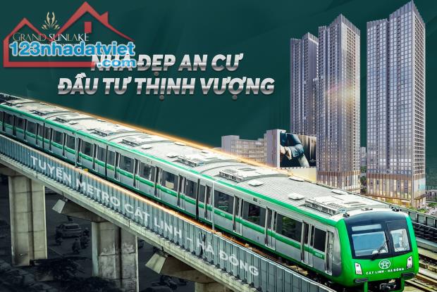 Chỉ hơn 4 tỷ có ngay căn hộ 3pn - GRAND SUNLAKE giữa trung tâm quận Hà Đông, hai mặt phố - 2