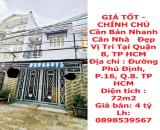 GIÁ TỐT - CHÍNH CHỦ Bán Nhanh Căn Nhà   Đẹp Vị Trí Tại Quận 8, TP HCM