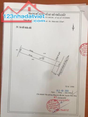 BÁN LÔ ĐẤT XÂY TRỌ 222M2 HẠ GIÁ CHỈ CÒN 900TR- GẦN CHỢ MỸ HẠNH NAM