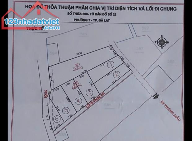 SỞ HỮU NGAY LÔ ĐẤT 2 MẶT TIỀN – GIÁ TỐT – CHÍNH CHỦ CẦN BÁN Đất Thánh Mẫu, Đà Lạt - 1