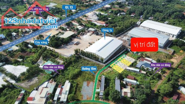 BÁN GẤP 3 LÔ 15X25=375M2 SHR THỔ CƯ, NGAY THỊ XÃ ĐỐI DIỆN CTY ĐANG HOẠT ĐỘNG GIÁ 380TR - 2