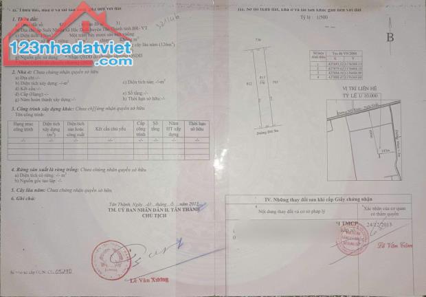 CHÍNH CHỦ Cần Bán Nhà Cấp 4 Tại KP Suối Nhum, P. Hắc Dịch, TX Phú Mỹ, Bà Rịa Vũng Tàu - 1