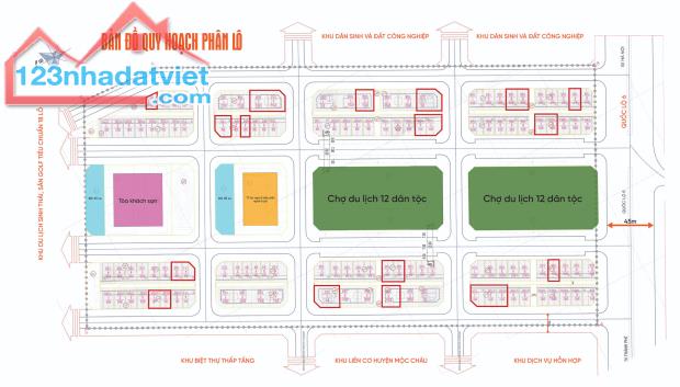 BÁN BIỆT THỰ ĐƠN LẬP 223M2- LIỀN KỀ QUẢNG TRƯỜNG, KHU DU LỊCH QUỐC GIA MỘC CHÂU