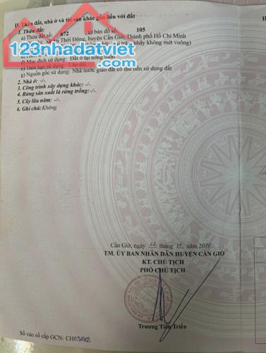 Bán đất KDC An Thới Đông, Cần Giờ: 10 x 20, giá 2,65 tỷ. - 4