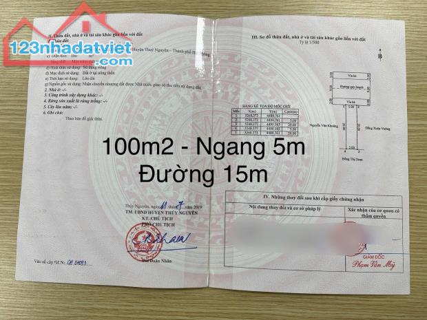 Hàng hiếm tại chung cư Huê - Hoa Động   ❎DT : 100m2 - Ngang 5m ❎Hướng Bắc - 1