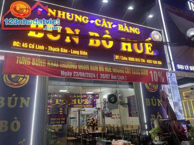 SANG NHƯỢNG QUÁN BÚN BÒ HUẾ VỊ TRÍ ĐẮC ĐỊA 45 CỔ LINH