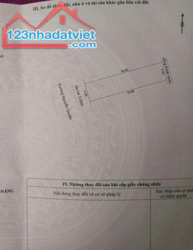 Bán đất mặt tiền đường 5m5 Nguyễn Quyền, Hòa An, Cẩm Lệ, DT: 90m2, giá 3 tỷ 2