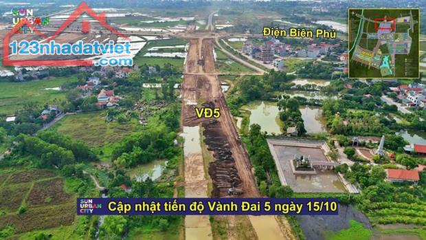 Cập nhật tiến độ  dự án Sun Urban CITYHà Nam ngày 16/10 .Khu đô thị thời đại.Thành phố - 2