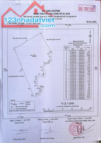 Bán Đất Thôn 1, Xã Gia Huynh, Huyện Tánh Linh, Tỉnh Bình Thuận, 56,000m2 Giá 88 Tỷ - 1