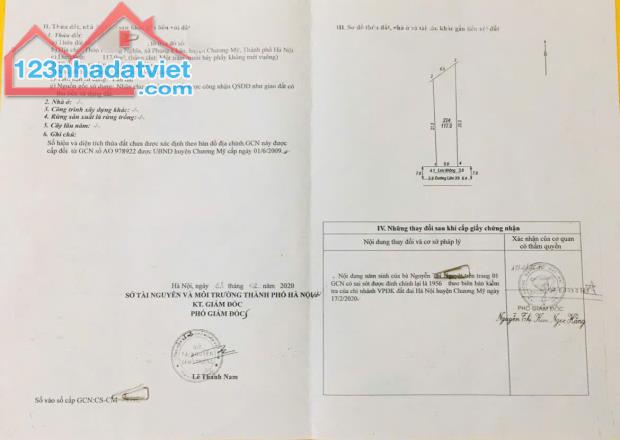 Chính chủ gửi 117m mặt đường KINH DOANH xã Phụng Châu, Chương Mỹ - Đường rộng 7m nở hậu - 2