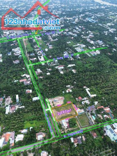 Hơn 2700m2 đất View Rạch Mặt Tiền An Thạnh 41, Cách Sông Búng chỉ 300m