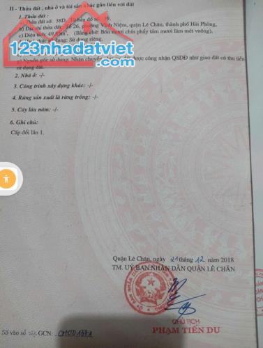 Bán nhà 50m 4 tầng Thiên Lôi, ngõ nông, xây 5 năm, đẹp chỉ việc ở, GIÁ 2.95 tỉ - 4