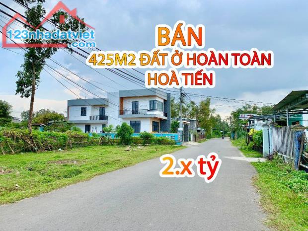 💥CHỈ 4TR/M - Bán đất BIỆT THỰ Hòa Tiến - lô góc 2 mặt kiệt, thích hợp làm nhà vườn,