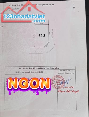 Bán đất tái định cư Tam Kỳ -  Vĩnh Niệm, 62m, lô góc, tuyến 2, GIÁ 7x tr/m - 3