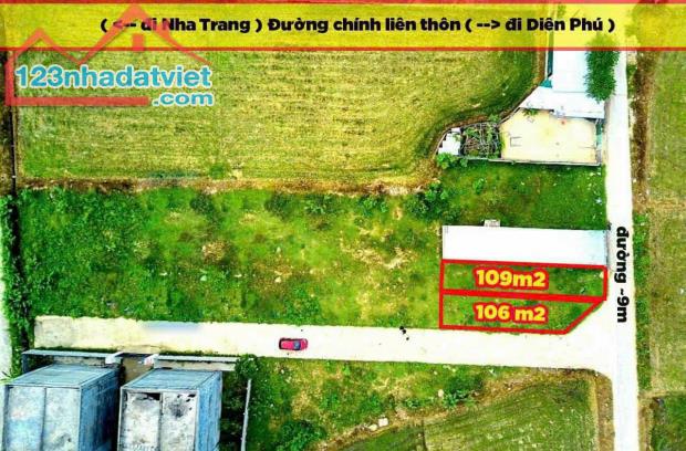 Bán đất thổ cư mặt tiền đường Liên Thôn xã Vĩnh Phương, Nha Trang. Gía bán 13.5tr/m2 & - 1