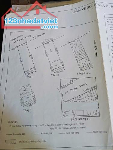 BÁN NHÀ MẶT TIỀN AN DƯƠNG VƯƠNG, P3, Q5.DT:3,7X11, 1TR2L, GIÁ:15 TỶ - 2