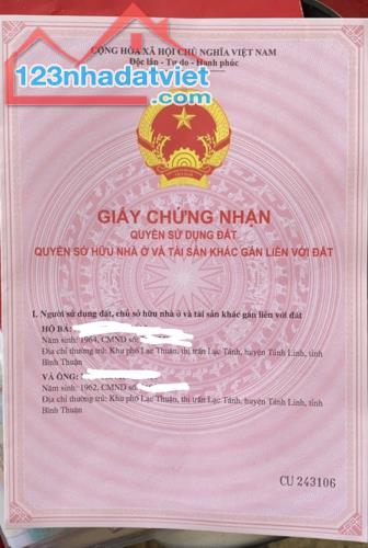 BÁN ĐẤT THÔN 1, XÃ GIA HUỲNH, HUYỆN TÁNH LINH, BÌNH THUẬN GIÁ 100 TỶ - 2