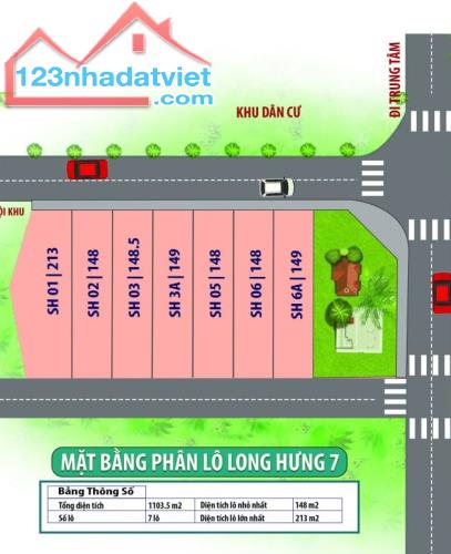 Khu đất long hưng 7-siêu đẹp-full thổ cư-sẵn sổ đỏ