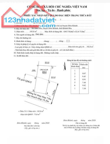 Chỉ 730 triệu/ lô có ngay lô đất đường nhựa. Diên Hoà - Diên Khánh - 3