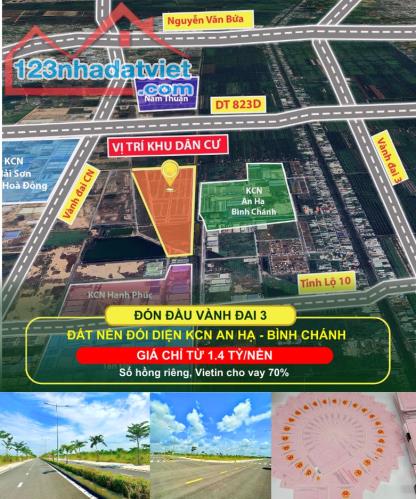 Giá chạm đáy cực sâu 2024 – Săn ngay đất sát Bình Chánh chỉ với 1tỷ4xx có sổ hồng riêng