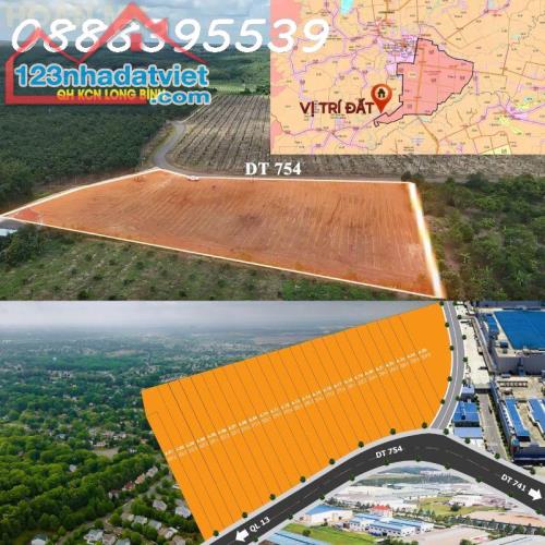 Bán đất thổ cư 300m2, đường 19m, gần trường học, chợ, ủy ban, giảm 50tr còn 450tr - 1