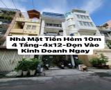 Bán Nhà Quận 3, Mặt Tiền HXH 10m, Ôtô Vào Nhà Nguyễn Đình Chiểu 48m,4Tầng 13.8Tỷ TL