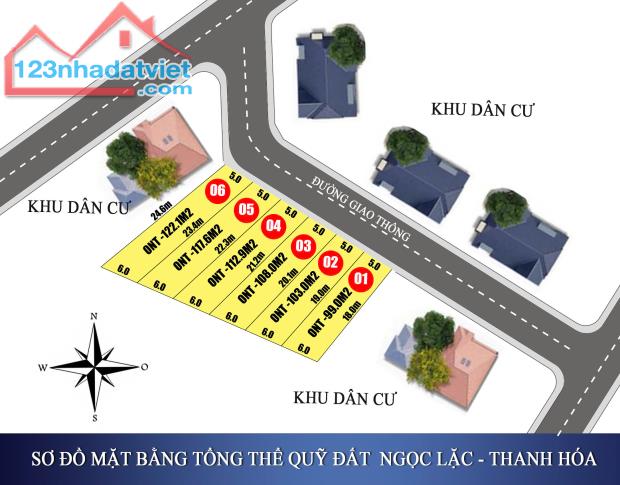 Xả lỗ Quỹ Đất 6 Lô Quang Trung -Ngọc Lặc