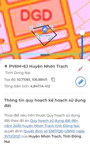 Bán đất trung tâm đô thị Nhơn Trạch, 5000m² - Giá chỉ 35 triệu/m² - 1