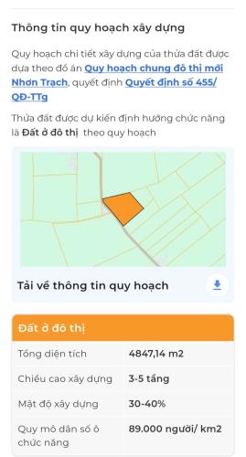 Bán đất trung tâm đô thị Nhơn Trạch, 5000m² - Giá chỉ 35 triệu/m² - 2