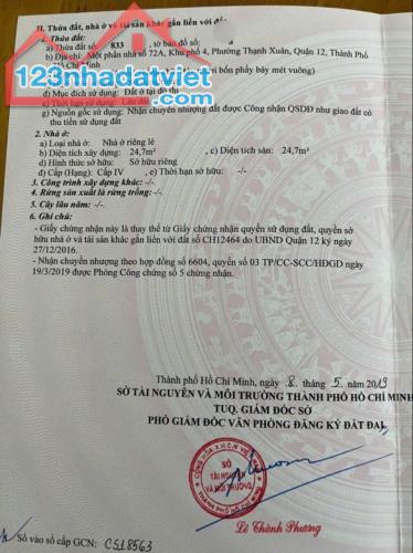 Hàng hiếm còn sót lại Cg.lô đất đẹp tại Thạnh Xuân 52, P. Thạnh Xuân, Q. 12, HCM - 3