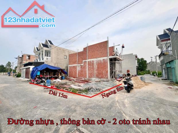 CHỦ GỞI BÁN ĐẤT BIỆT THỰ GÓC 2 MẶT TIỀN (NGANG 8M) KDC HOÀNG MINH CHÁNH P. HÓA  AN