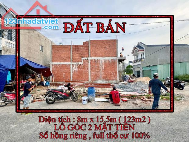 CHỦ GỞI BÁN ĐẤT BIỆT THỰ GÓC 2 MẶT TIỀN (NGANG 8M) KDC HOÀNG MINH CHÁNH P. HÓA  AN - 2