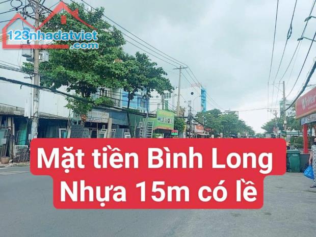 Ngộp Bank 11 tỷ Gấp Bán nhà mặt tiền đường Bình Long căn góc kinh doanh Đỉnh ko lộ giới