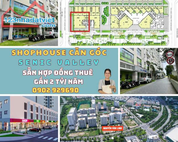 Shophouse có sẵn hợp đồng thuê đến năm 2028. Thu gần 2 tỷ/năm. Mua trực tiếp từ chủ đầu tư