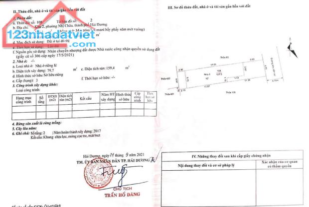 Bán nhà 2 tầng khu 2 Nhị Châu Tp Hải Dương cực rộng rãi - 5