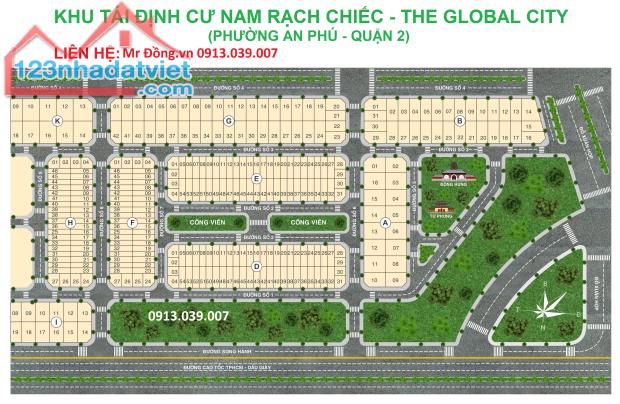 1000 cuộc gọi nhỡ từ Bank RA GẤP Nam Rạch Chiếc Sát The Global City chỉ 169tr/m2 - 5