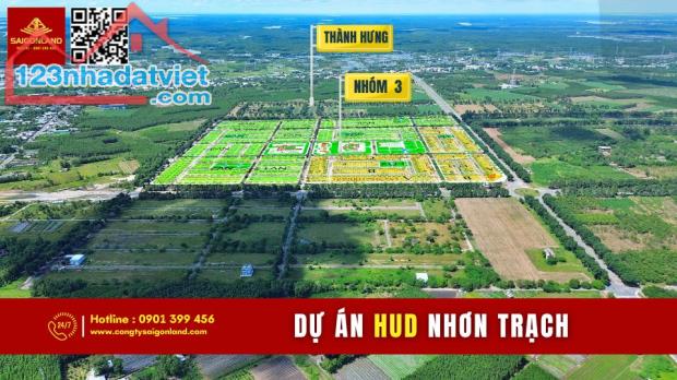 Saigonland Cần bán 20 nền đất dự án HUD và XDHN sổ sẵn với giá cực tốt tại Nhơn Trạch - 1