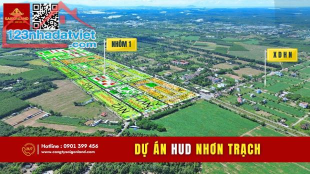 Saigonland Mua Nhanh Bán Nhanh nền dự án HUD và XDHN sổ sẵn  tại Nhơn Trạch Đồng Nai. - 2