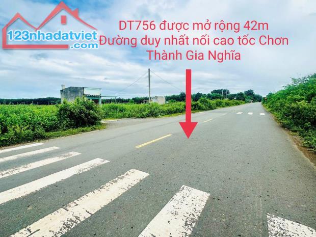 Chủ ngộp bán gấp 3 lô ngay Chơn Thành mặt tiền DT756 - 2