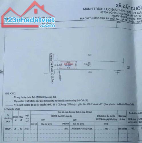 Bán đất tại  - Xã Đất Cuốc - Huyện Bắc Tân Uyên - Bình Dương - 1