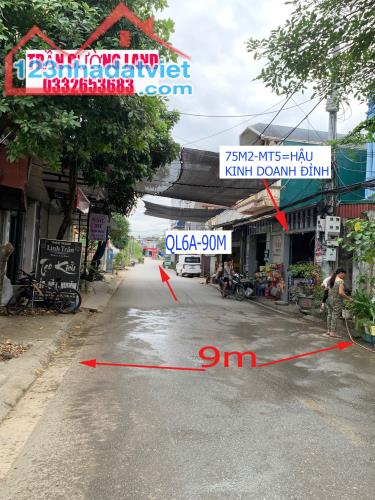 siêu phẩm mới ra lò 75m bám sát QL6A tại đông phương yên-chương mỹ