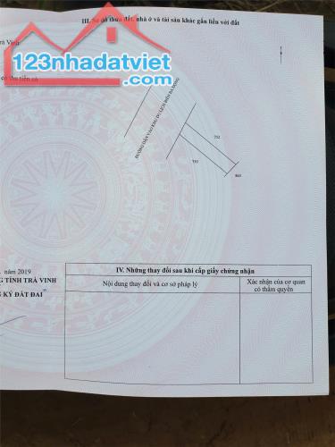 ĐẤT ĐẸP - GIÁ TỐT - Chính Chủ Cần Bán Tại 6, Ấp Cồn Trứng, Xã Trường Long Hòa, TX Duyên - 1