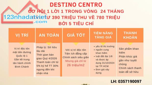 Bán chung cư,căn hộ cao cấp ngay chợ Bình Chánh! Cơ hội 1 lời 1,Thanh Toán đơn giản - 3