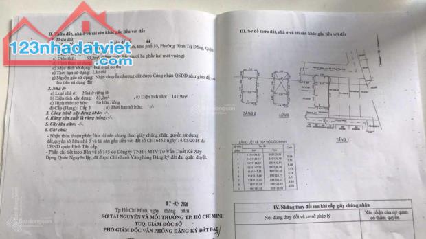 Bán nhà 3 lầu và kho sản xuất đường Phan Anh 321m2 giá 22,5 tỷ đã tách ra 5 sổ - 2