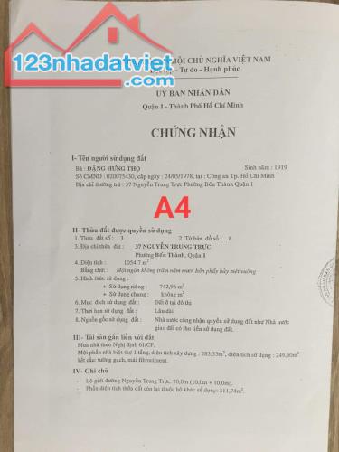 Nhà bán hợp tác ĐT Dự án 37 Nguyễn Trung Trực, P.Bến Thành, Q.1 - 1