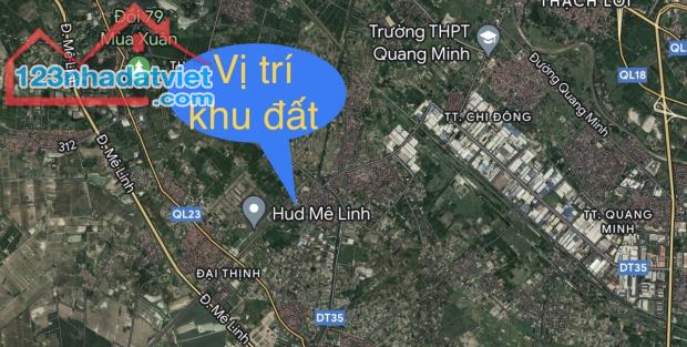 Bán đất đấu giá Yên Vinh, Mê Linh, đối diện đô thị HUD Mê Linh, vị trí đắc địa ngay Vành Đ - 2