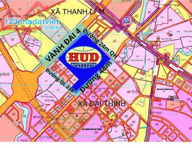 Bán đất đấu giá Yên Vinh, Mê Linh, đối diện đô thị HUD Mê Linh, vị trí đắc địa ngay Vành Đ - 3